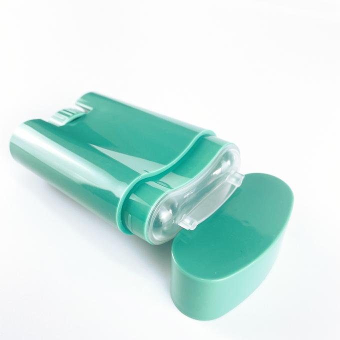 20ml πράσινο πλαστικό επίπεδο εμπορευματοκιβώτιο σωλήνων σφαιρών χειλικού βάλσαμου με την ΚΑΠ που κατασκευάζεται στην Κίνα